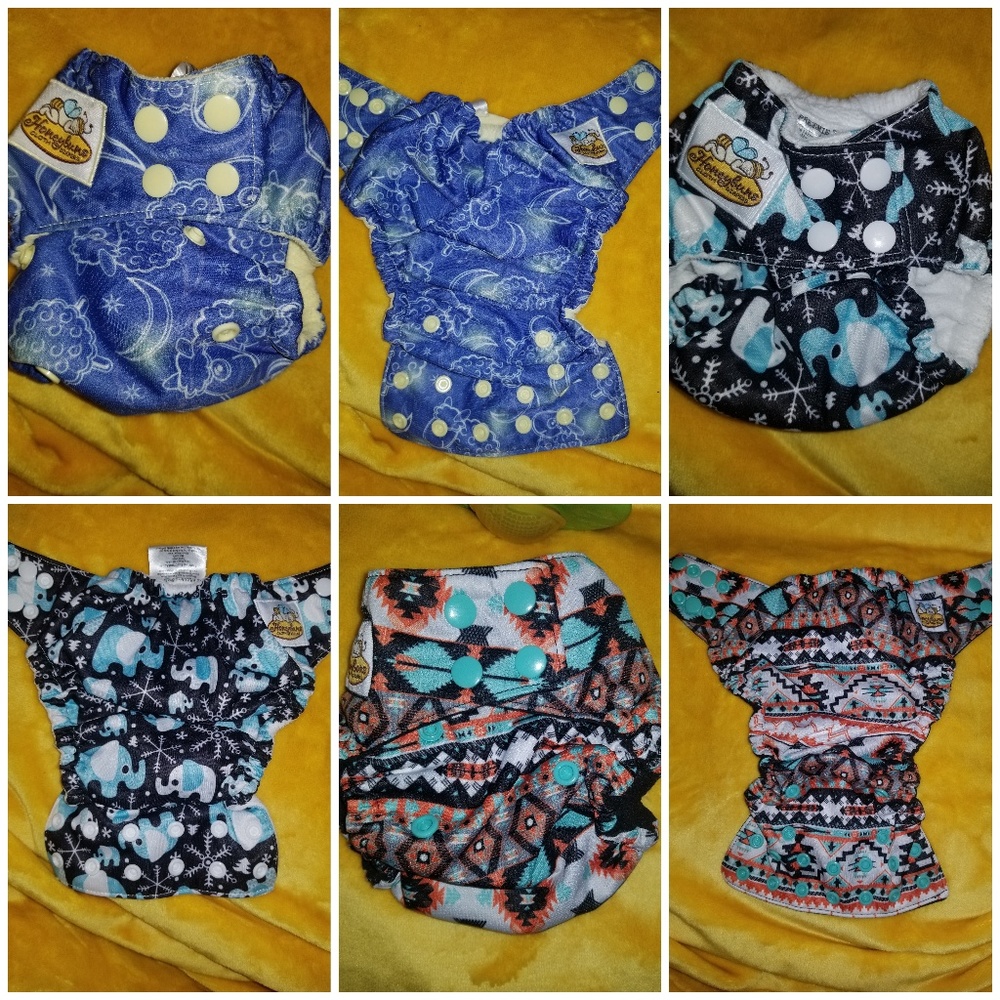 SM and XS rare vintage honeybuns cloth diapers